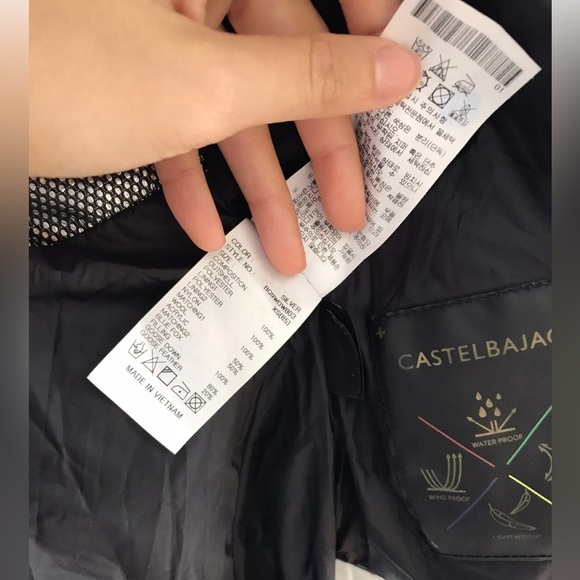 CASTELBAJAC Goose Down Blue Fox Hooded Puffer Coat Womens Size XS - Picture 8 of 16